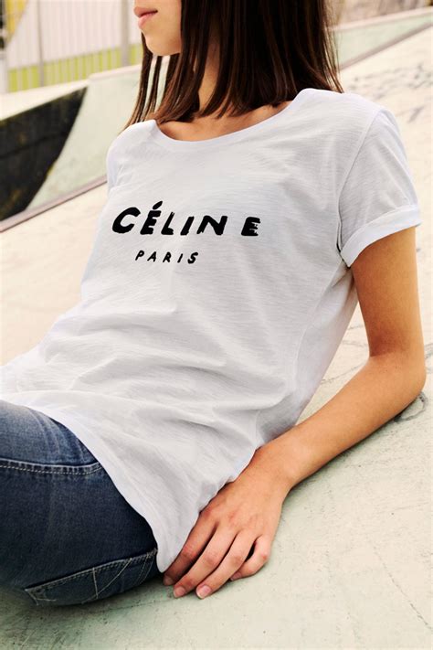 celine tee sale|Celine t shirt dupe.